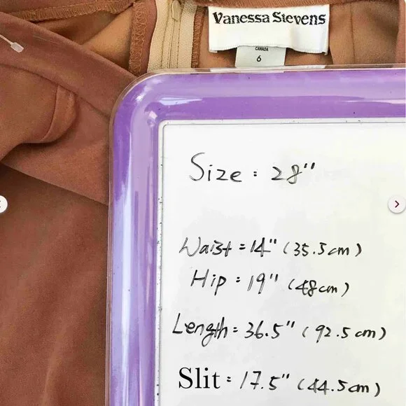 High-waisted slit maxi skirt (28'') - Picture 6 of 6